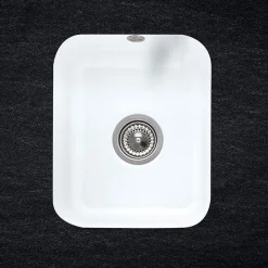 Evier sous-plan céramique blanc Villeroy & Boch CISTERNA 1 bac 370x435
