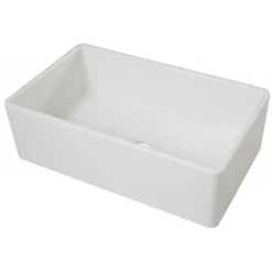 Evier timbre d'office 84 cm réversible rétro Rome en céramique