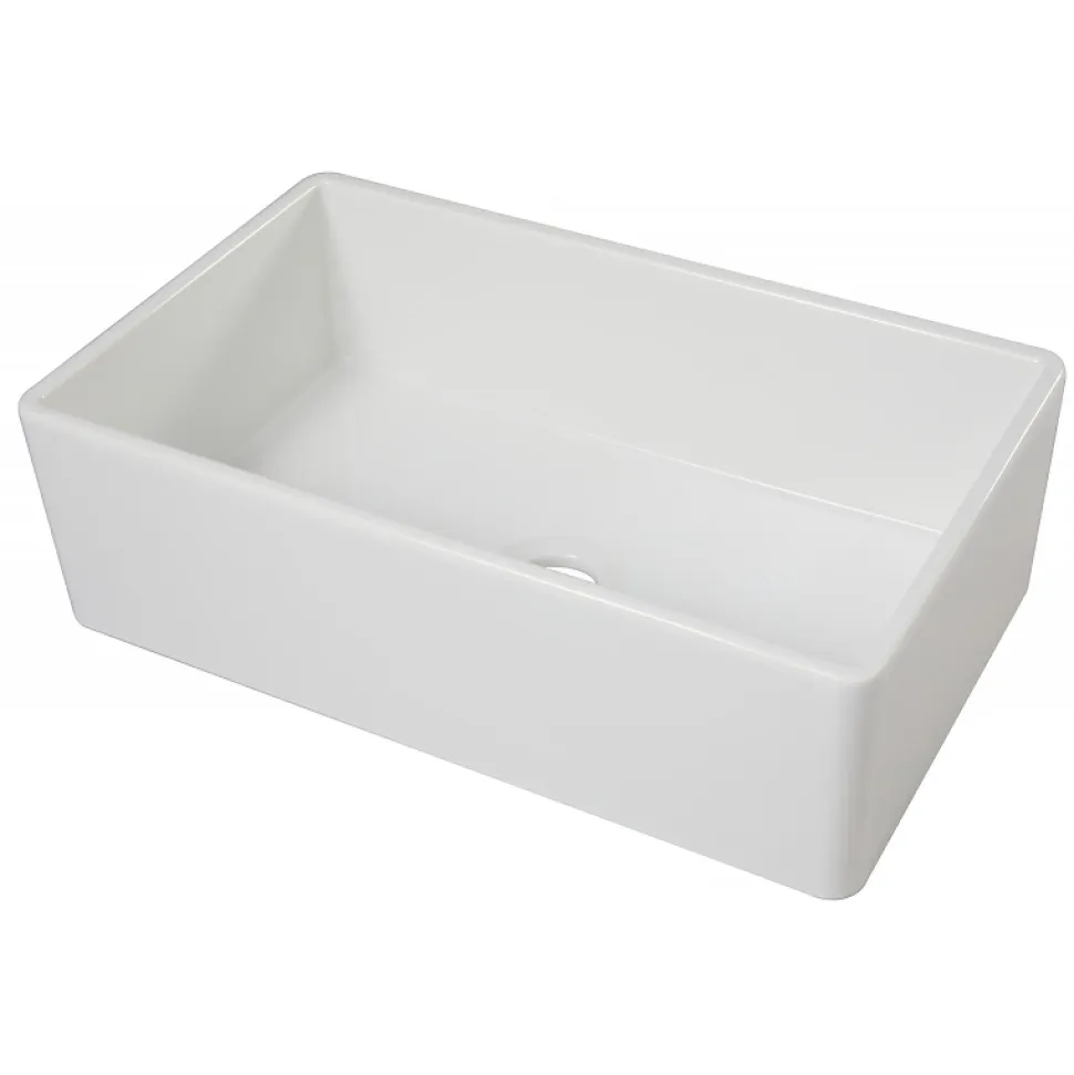 Evier timbre d'office 84 cm réversible rétro Rome en céramique