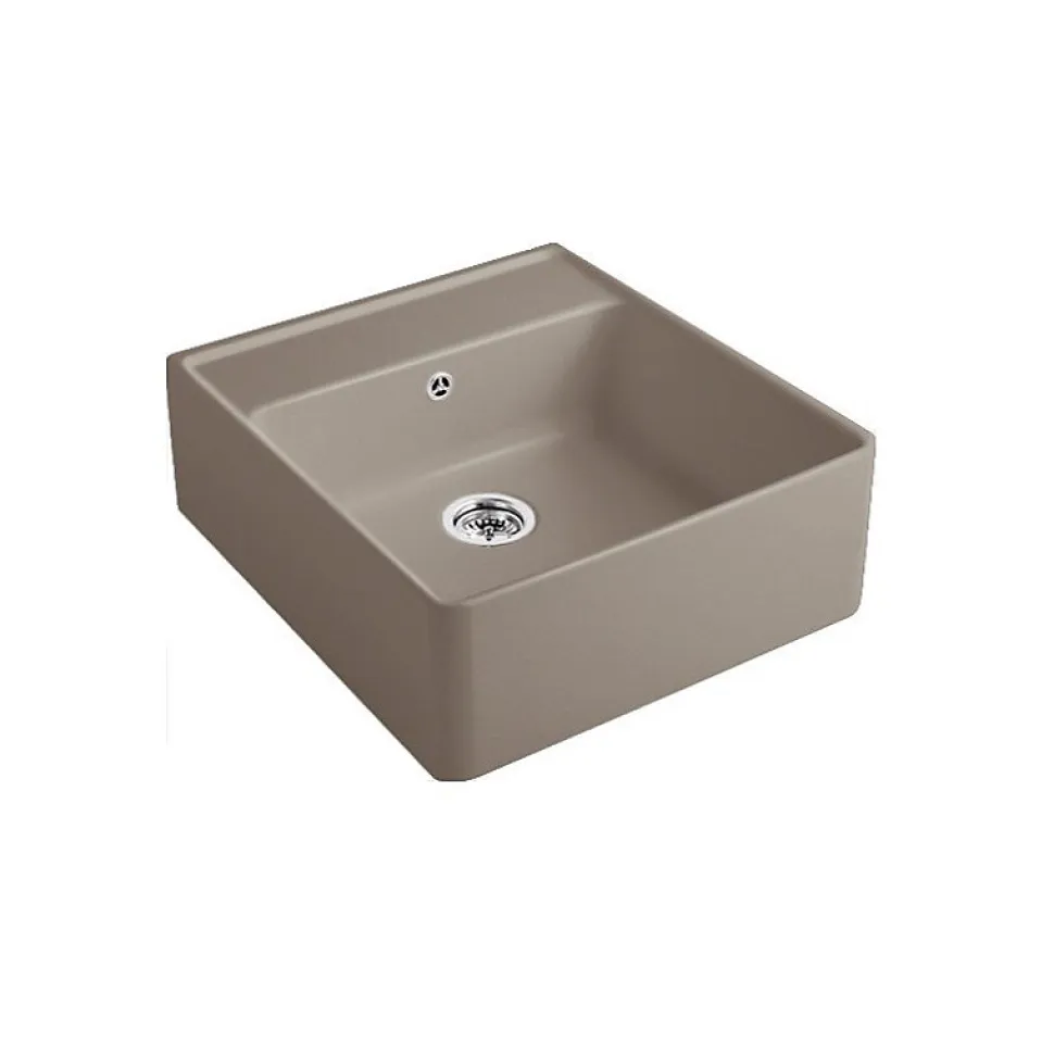 Evier timbre office VILLEROY ET BOCH Tradition 1 bac Timber CeramicPlus avec vidage manuel