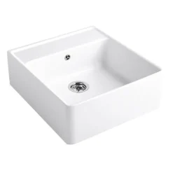 Evier timbre office VILLEROY ET BOCH Tradition 1 bac Blanc CeramicPlus avec vidage automatique