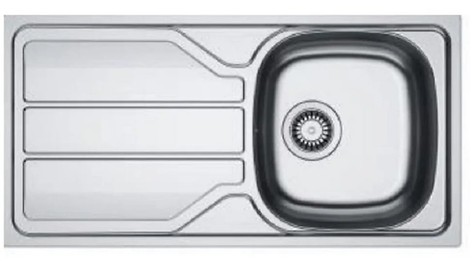 Evier un bac avec égouttoir - FLASH - Coloris: inox