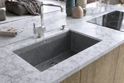 EVIERen granit 1 bac SANS EGOUTTOIR GRANIT GRIS - DELICIA