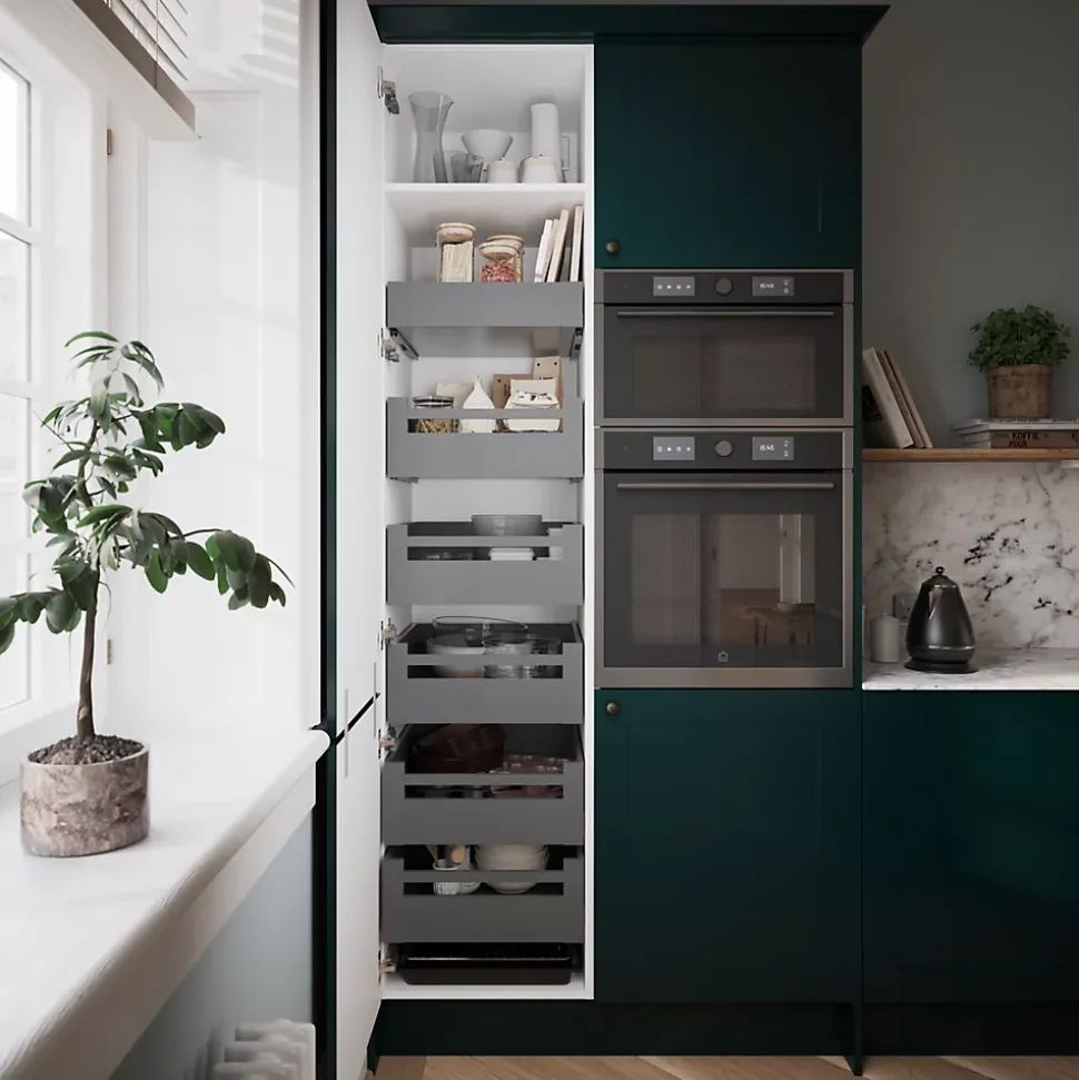 Façade de casserolier de cuisine Soto gris anthracite mat l. 60 cm GoodHome