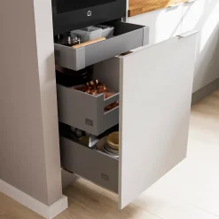 Façade de casserolier de cuisine Soto gris anthracite mat l. 60 cm GoodHome