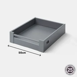 Façade de casserolier de cuisine Soto gris anthracite mat l. 50 cm GoodHome