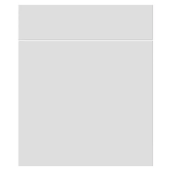 Façade de cuisine 1 porte et 1 tiroir Stevia blanc mat l. 59,7 x H. 71,5 cm GoodHome