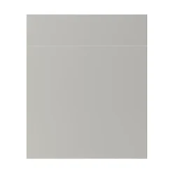 Façade de cuisine 1 porte et 1 tiroir Stevia gris mat l. 60 cm x H. 72 cm GoodHome
