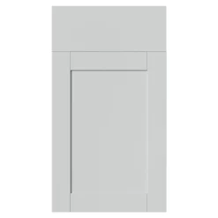 Façade de cuisine 1 porte et 1 tiroir Ash gris mat l. 39,7 cm x H. 71,5 cm GoodHome