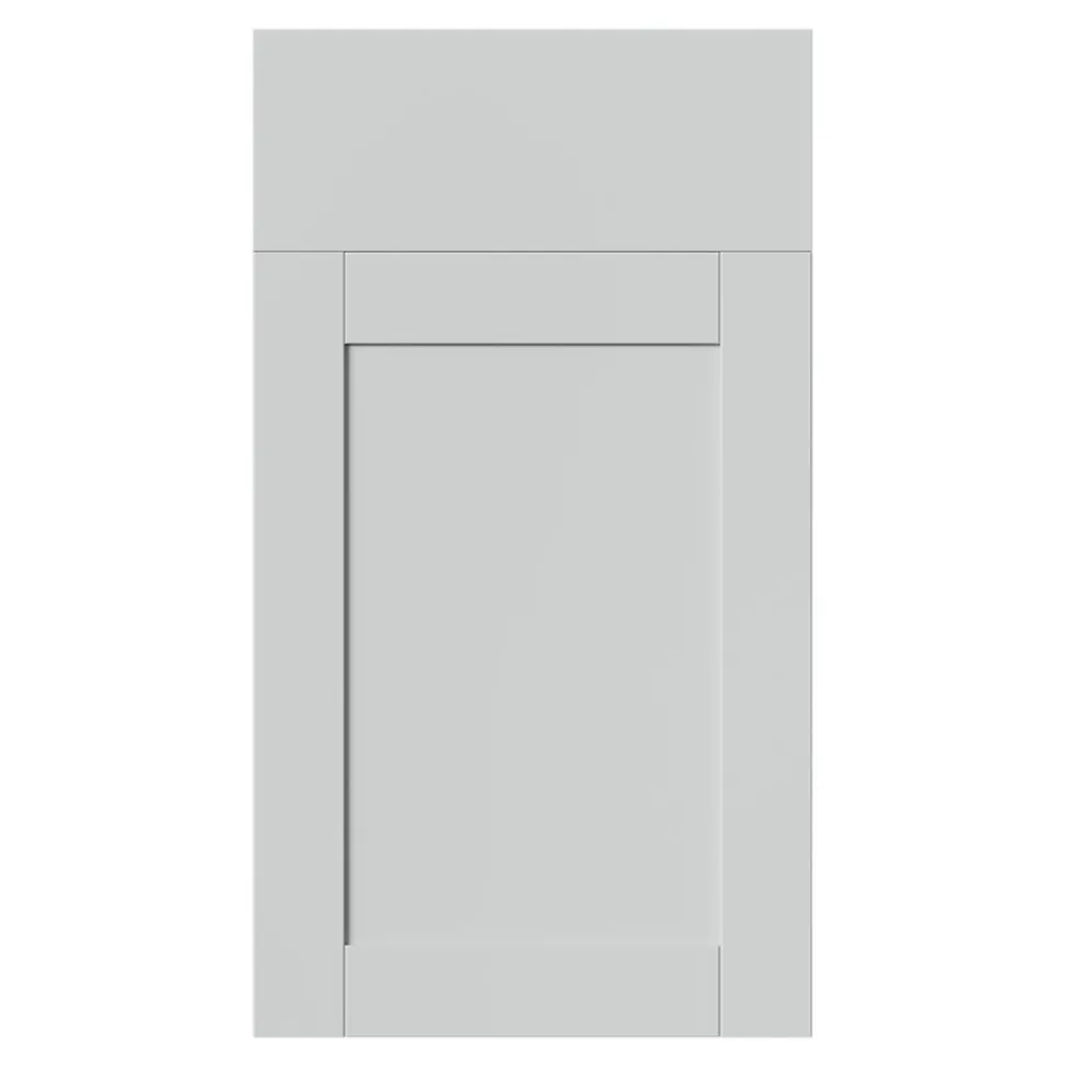 Façade de cuisine 1 porte et 1 tiroir Ash gris mat l. 39,7 cm x H. 71,5 cm GoodHome