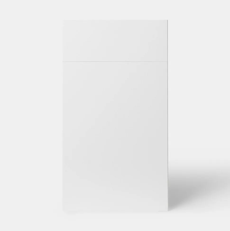 Façade de cuisine 1 porte et 1 tiroir Stevia blanc brillant l. 40 cm x H. 72 cm GoodHome