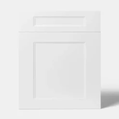 Façade de cuisine 1 porte et 1 tiroir Artemisia blanc mat l. 60 cm x H. 72 cm GoodHome