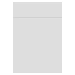 Façade de cuisine 1 porte et 1 tiroir Stevia blanc mat l. 49,7 x H. 71,5 cm GoodHome