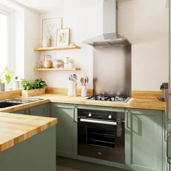 Façade de cuisine 1 porte et 1 tiroir Ash vert sauge l. 49,7 cm x H. 71,5 cm GoodHome