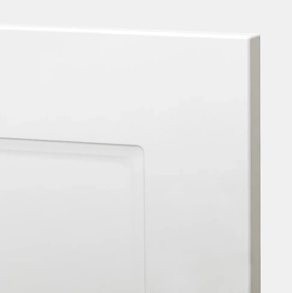 Façade de cuisine 1 porte et 1 tiroir Artemisia blanc mat l. 40 cm x H. 72 cm GoodHome