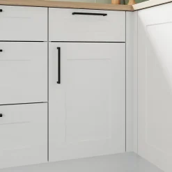 Façade de cuisine 1 porte et 1 tiroir Artemisia blanc mat l. 40 cm x H. 72 cm GoodHome