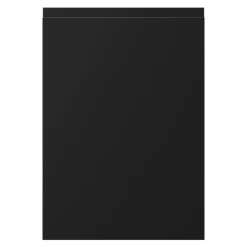 Façade de cuisine 1 porte Garcinia noir mat l. 49,7 x H. 71,5 cm GoodHome