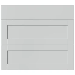 Façade de cuisine 1 tiroir et 2 casseroliers Ash gris mat l. 79,7 cm x H. 71,5 cm GoodHome