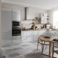 Façade de cuisine 1 tiroir et 2 casseroliers Stevia bleu mat l. 80 cm x H. 72 cm GoodHome