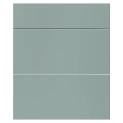 Façade de cuisine 1 tiroir et 2 casseroliers Stevia vert mat l. 60 cm x H. 72 cm GoodHome