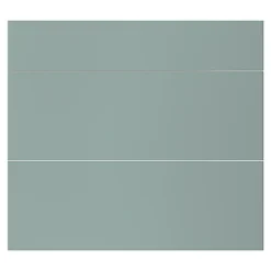 Façade de cuisine 1 tiroir et 2 casseroliers Stevia vert mat l. 80 cm x H. 72 cm GoodHome