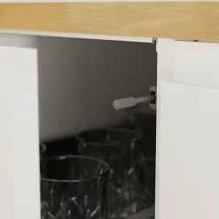 Façade de cuisine hotte / casserolier Garcinia blanc l. 80 cm GoodHome