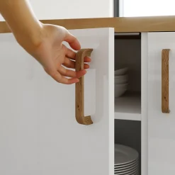 Façade de cuisine hotte / casserolier Stevia blanc brillant l. 40 cm GoodHome