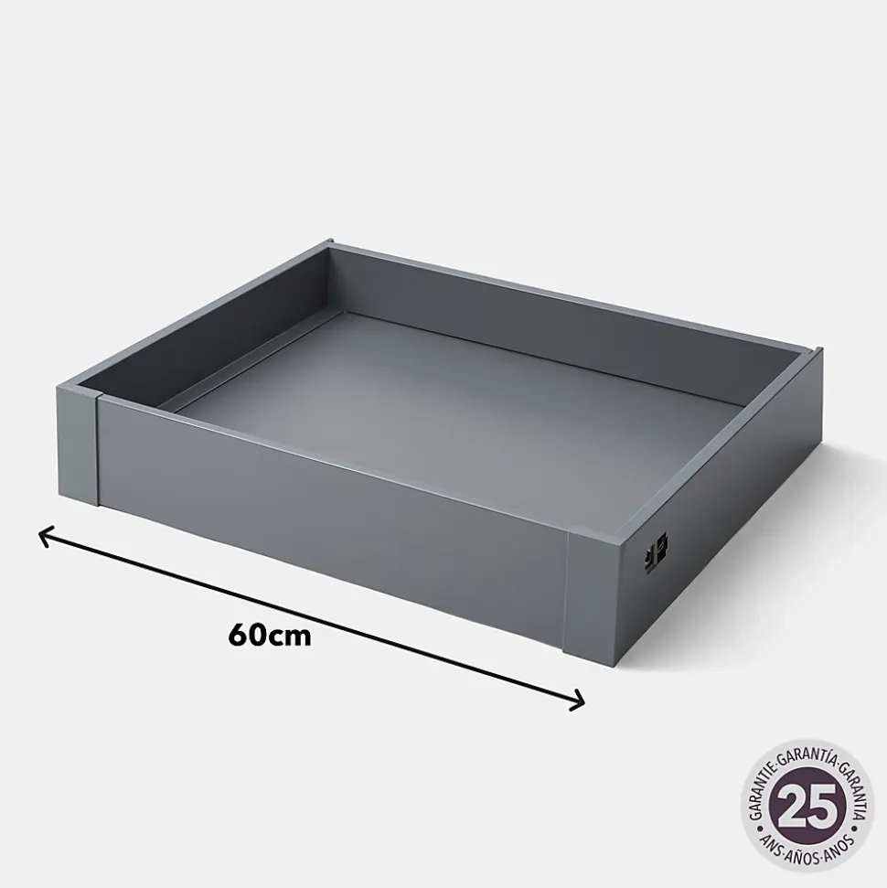 Façade de tiroir intérieur de cuisine Soto gris anthracite l. 60 cm GoodHome