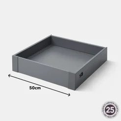 Façade de tiroir intérieur de cuisine Soto gris anthracite l. 50 cm GoodHome