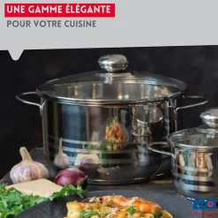 Faitout 12 cm en acier inoxydable sans PFAS Elo Brillant