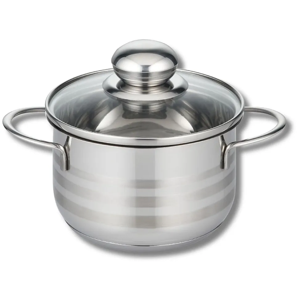 Faitout 14 cm haut en acier inoxydable sans PFAS Elo Brillant