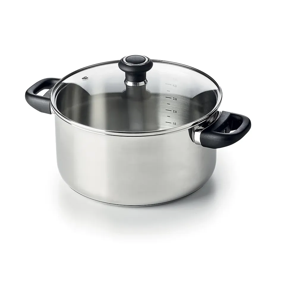 Faitout et couvercle Polo 1,5 l en inox