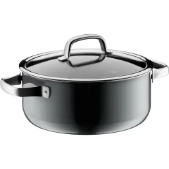 Faitout Fusiontec Mineral bas 24 cm Platinium