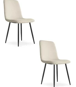 Fauteuil de salon rembourré VALORA RIFT - Beige x 2