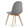 Fauteuil Valora NUUC en velours gris foncé, assise confortable pour le salon