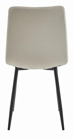 Fauteuil Valora TURIN en velours beige, design ergonomique pour salon