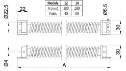 Ferme porte à ressort - IBFM Argent 280