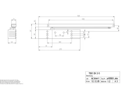 Ferme-porte TS 93G2S CONTUR F2-5 sans bras argent - DORMA - 43070001