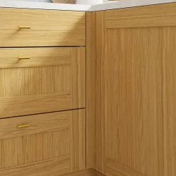 Fileur d'angle GoodHome Verbena chêne naturel H. 71.5 cm x l. 59 mm x Ep. 5 mm