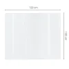 Film de protection PVC pour plateau de table Wallfluent 120x100 cm Verre souple transparent 1 pcs