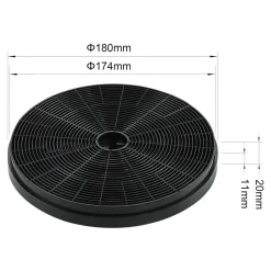 Filtre à charbon pour hotte, CARBFLT180