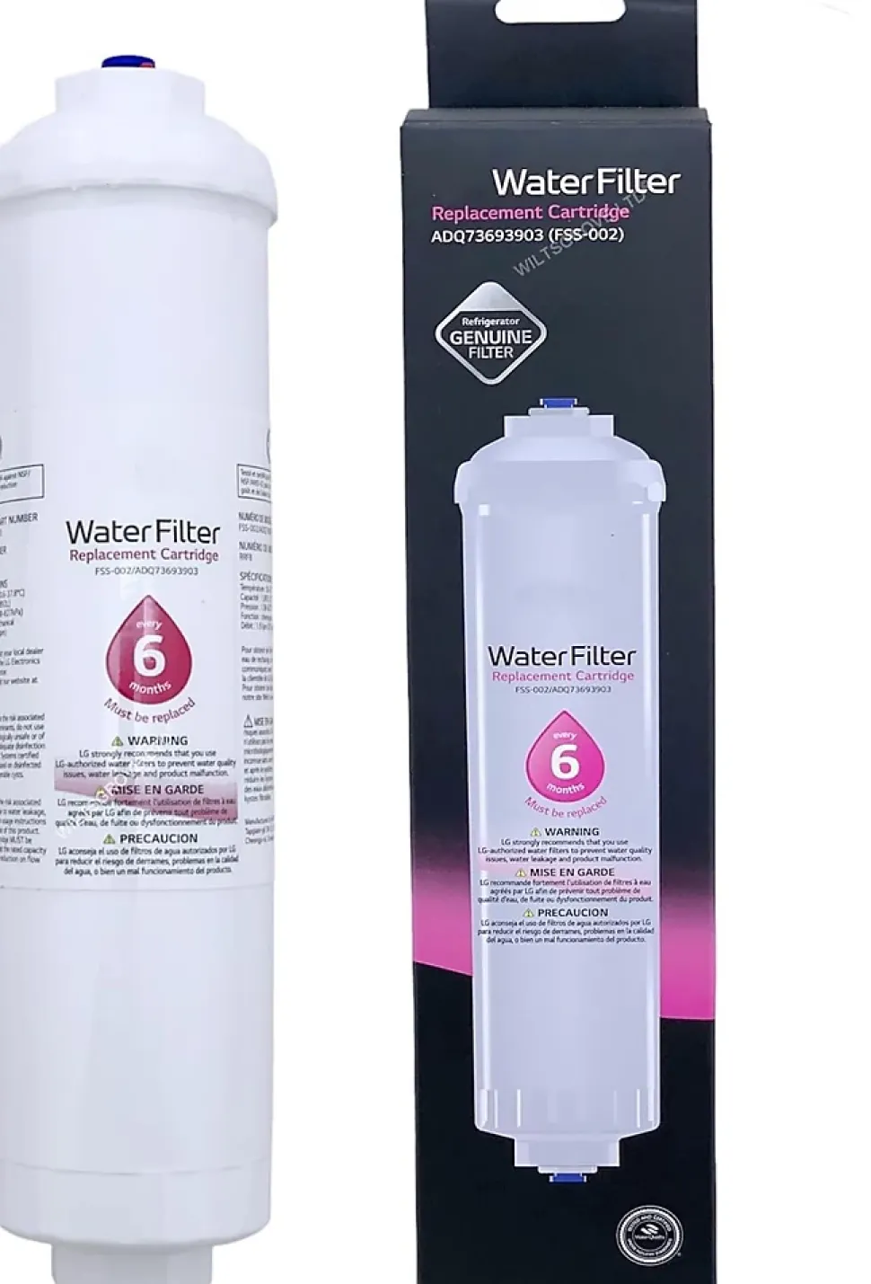 Filtre à eau d'origine pour Réfrigérateur LG ADQ73693901 - ADQ73693903