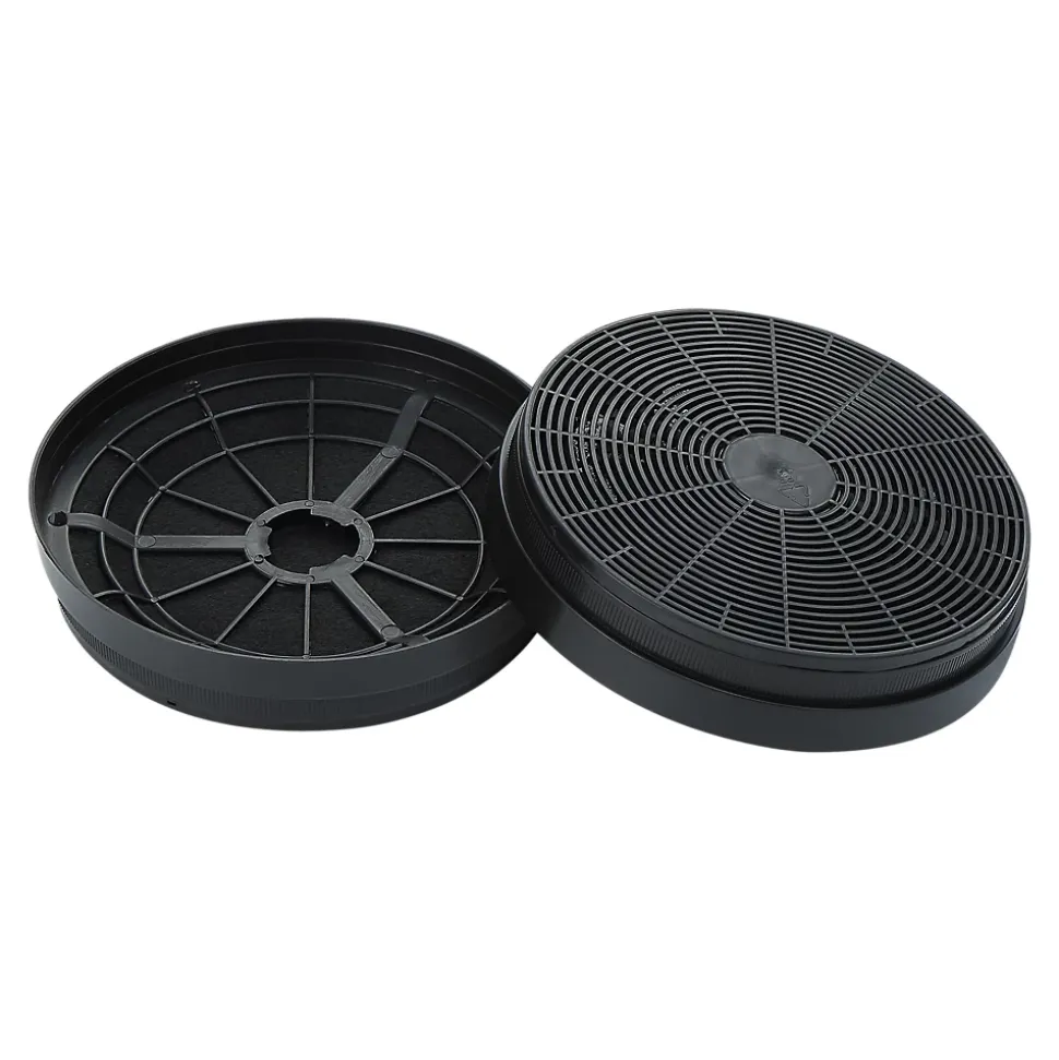 Filtres à charbon rond CARBFILT21 Ø 18 cm noir, 2 pièces