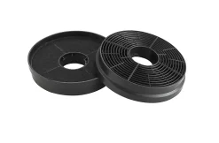 Filtres à charbon rond Cooke & Lewis CARBFILT22 Ø10,5 cm noir, 2 pièces