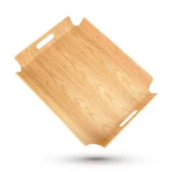 FISHTEC - Plateau antidérapant Élégance, frêne, 44x33x5 cm