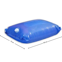 FISHTEC Réservoir d'eau Capacité 80 L - Pliable avec Surface antidérapante Résistant et Souple pour Le Jardin 100x70 cm