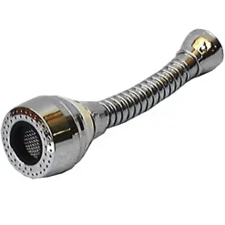 Flexible brise jet avec aérateur 2 jets Femelle 22 x 100 Noyon et Thiebault chromé et noir