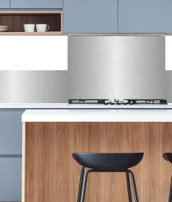 Fond de Hotte cuisine ALU Brossé INOX 90 cm x 70 cm Ma Nouvelle Déco