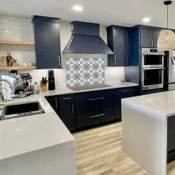 Fond de hotte effet brossé Lola gris l. 60 cm x H. 70 cm x ép. 3 mm