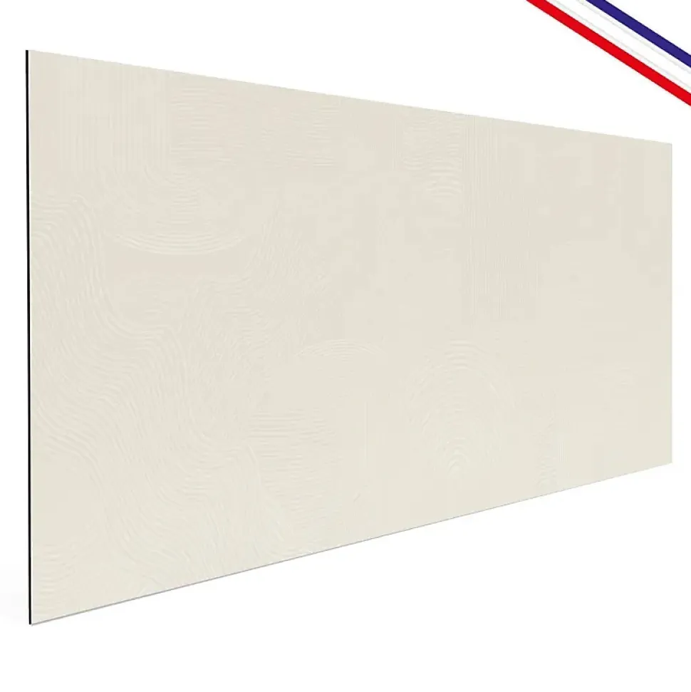 Fond de hotte en aluminium - motif sable beige - 70x90 cm